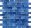 Crystal Waters Gulf Stream Blue 1x2 Offset Glass Tile Questions & Answers