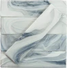 Elegant Swirl Lite Wind Blue 3x12 Glossy Glass Subway Tile Questions & Answers