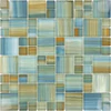 Watercolors Spa Unique Shapes Aqua Glossy Glass Tile Questions & Answers