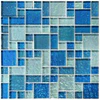 Galaxy Blue Blend Mixed Glossy and Iridescent Glass Tile Questions & Answers