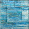 Rainbow Streak Aqua 6x6 Glossy Glass Tile | NOT FOR OUTDOOR AND POOL USE Questions & Answers