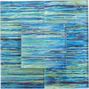 Rainbow Streak Ocean Blue 6x6 Glossy Glass Tile | NOT FOR OUTDOOR AND POOL USE Questions & Answers